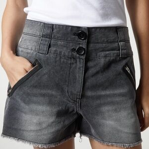 Saint Art Motto shorts Gray Denim